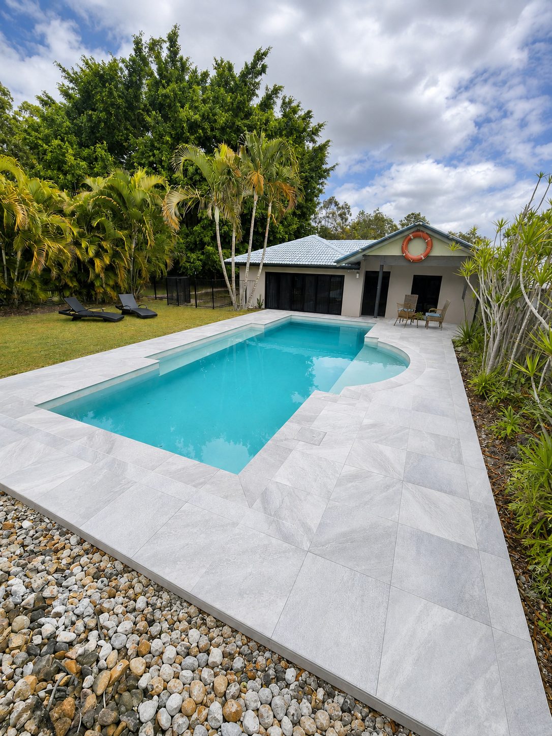 Pool Resurfacing Logan: 9m x 5m Pebblecrete Pool Renovation in New Beith