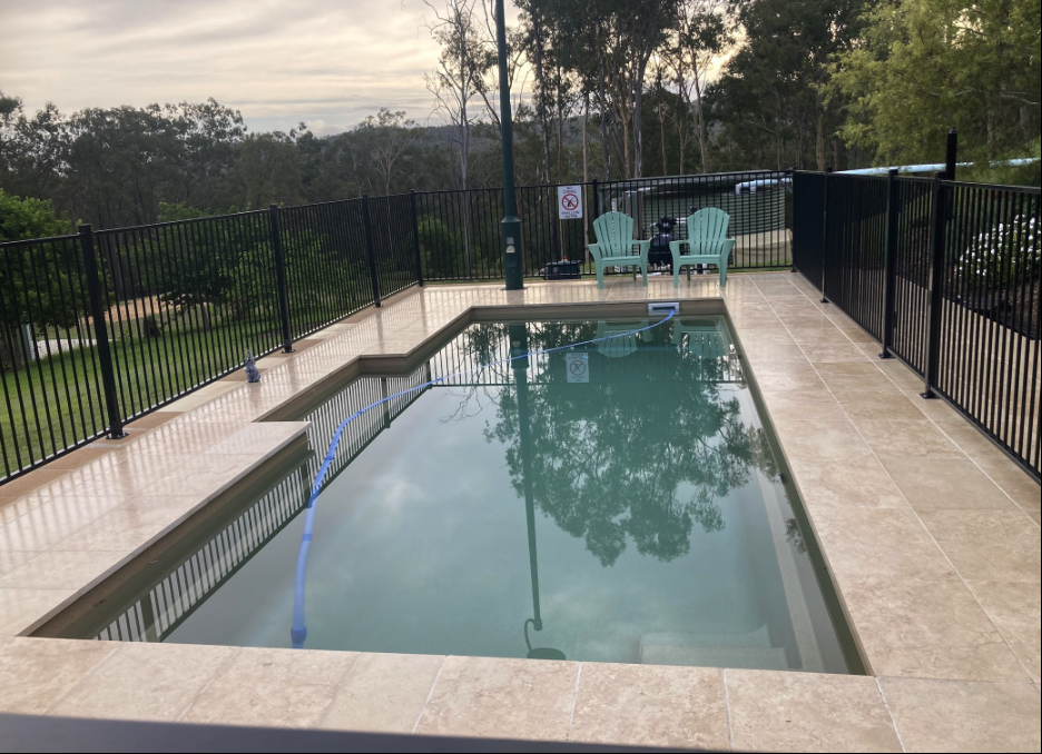 Swimming pool with landscaping Queensland