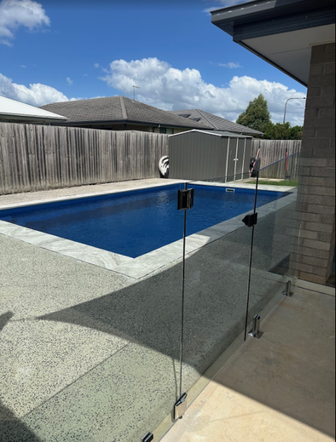 Finished pool installation Queensland