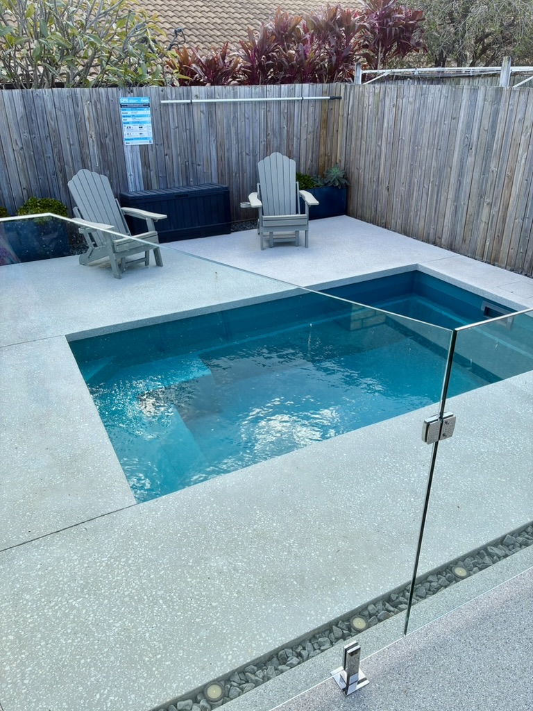 Fibreglass Pool Installation in Redland Bay – 5m x 4m Plunge Pool Project